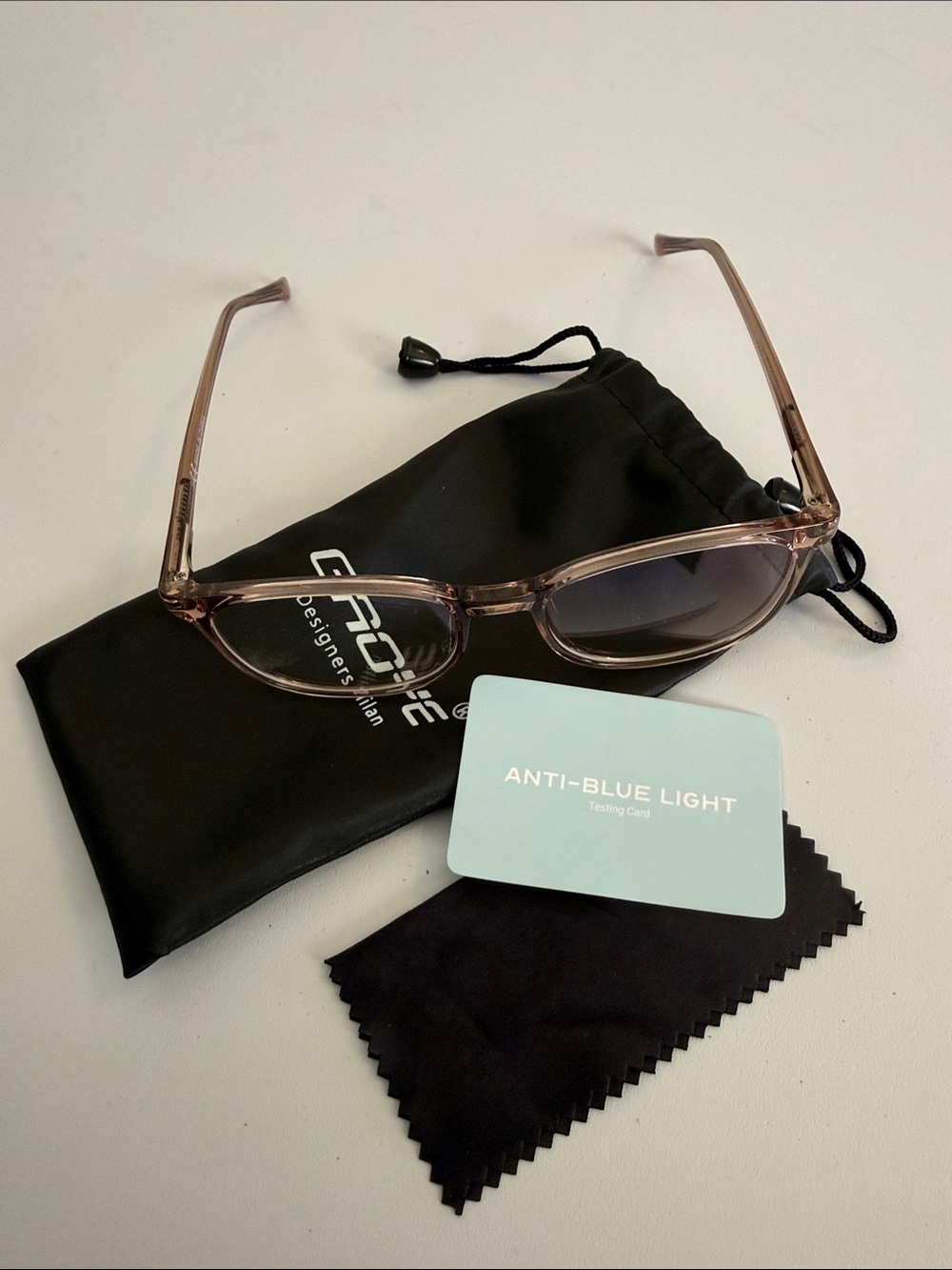 Anti-Blue Light Glasses in Light Brown - Women's Accessories